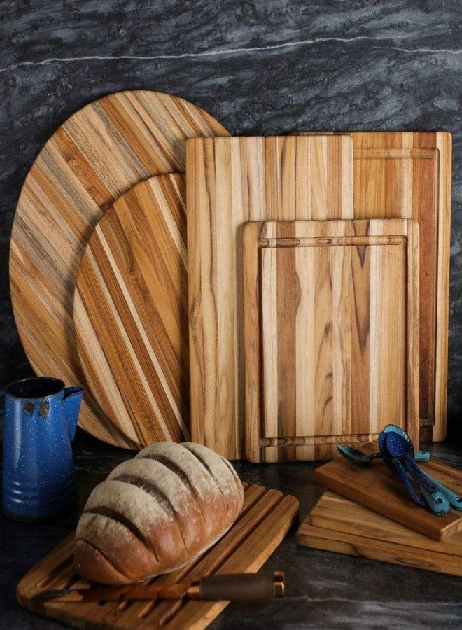 تيكهاوس لوح تقطيع من خشب الساج، بني اللون، 40 × 28 × 1.4 سم - Image 5