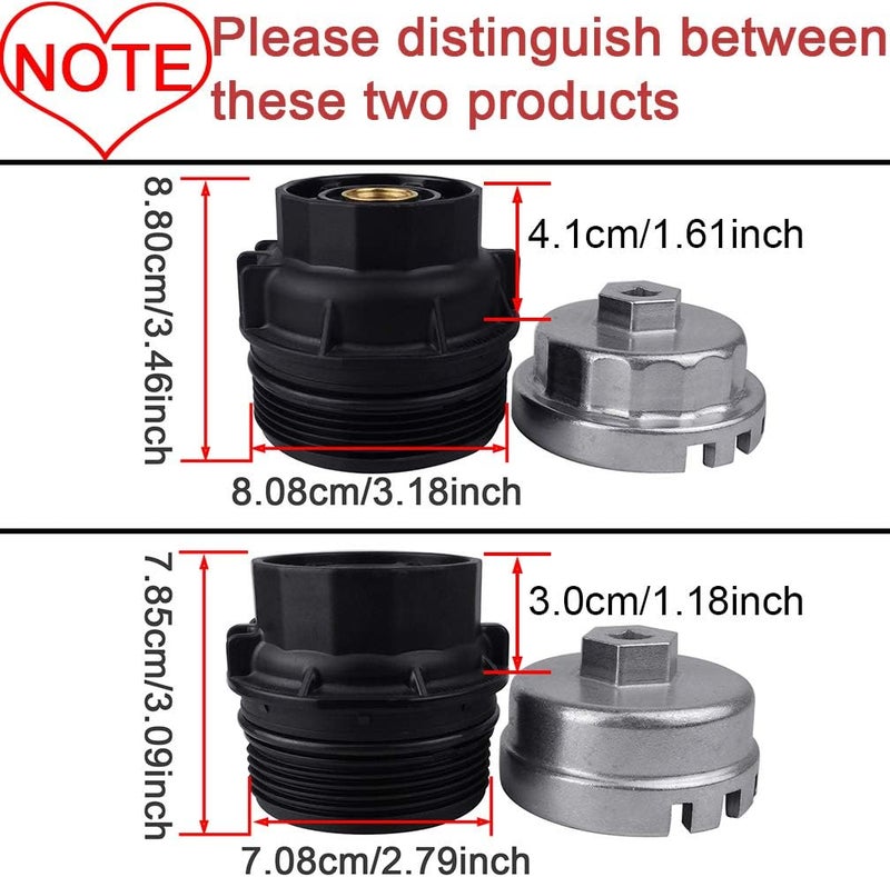 Ibetter Heavy Duty Oil Filter Wrench For Toyota Lexus Scion 18 Liter Engines Durable Cup Style Oil Filter Removal Socket Tool Fits Prius Prius V Corolla Matrix CT200h iM iQ xDSilver - Image 5
