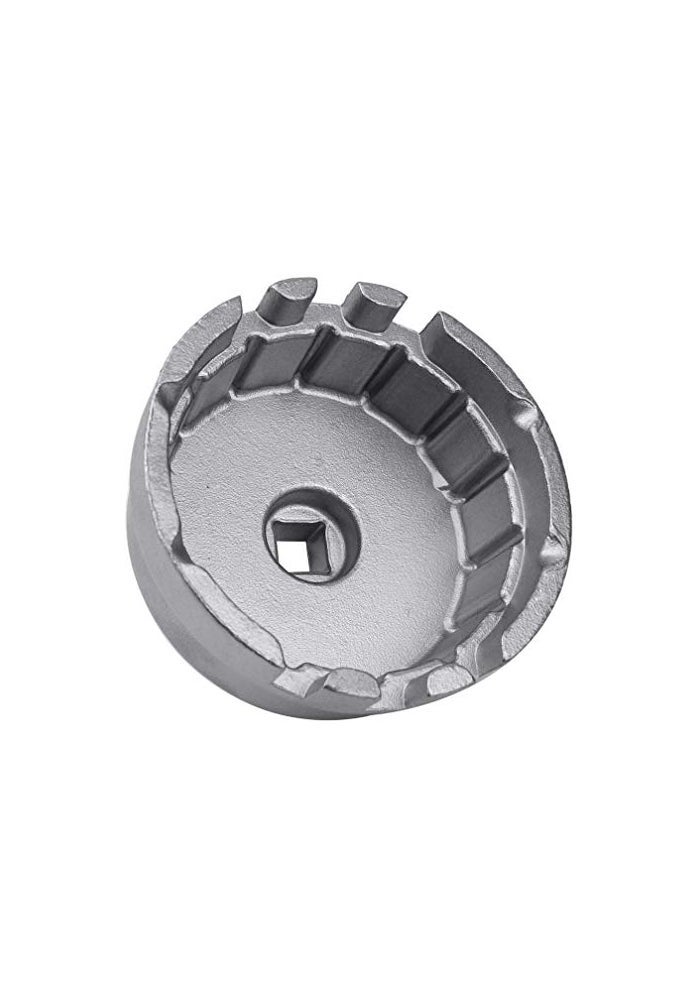 Ibetter Heavy Duty Oil Filter Wrench For Toyota Lexus Scion 18 Liter Engines Durable Cup Style Oil Filter Removal Socket Tool Fits Prius Prius V Corolla Matrix CT200h iM iQ xDSilver - Image 1