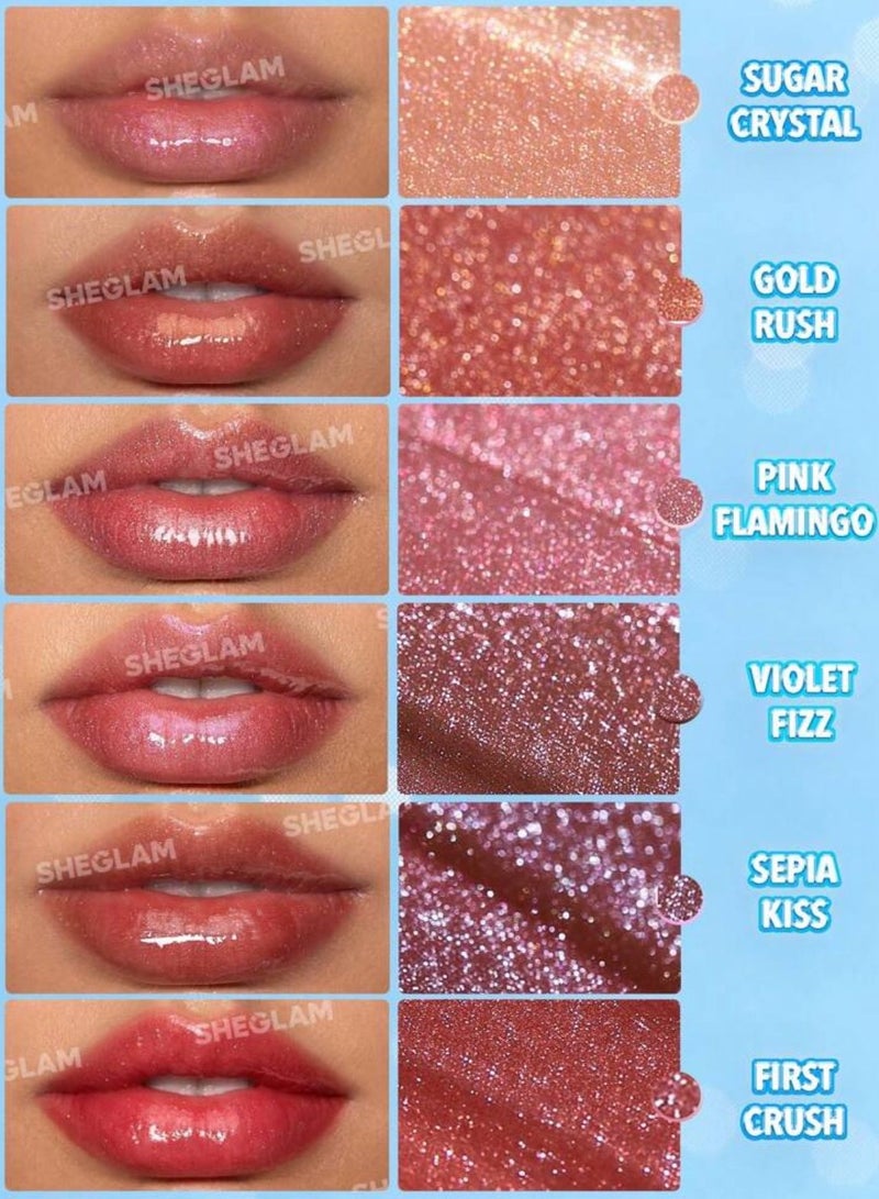 SHEGLAM Pout-Perfect Shimmer Lip Plumper-Gold Rush Gold Rush - Image 3