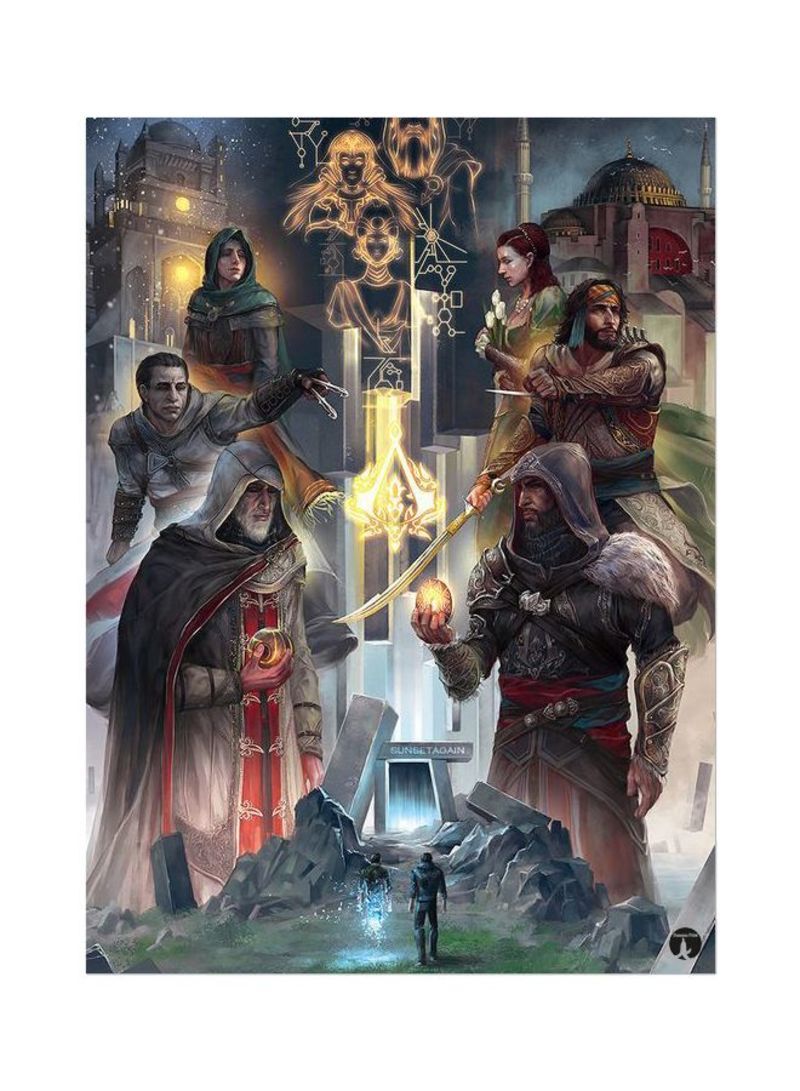 RKN The Assassin's Creed Printed Mousepad Grey/Red/Yellow