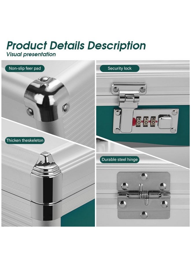 GLOSEN Medicine Lock Box With Combination Lock, Medication Lock Box【Small 10X6.7X6.7 Inch】 Medicine Safe Lock Box,Medical Box Organizer  - Image 3