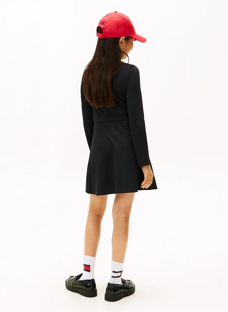TOMMY HILFIGER Kids Punto Skater Dress - Image 2