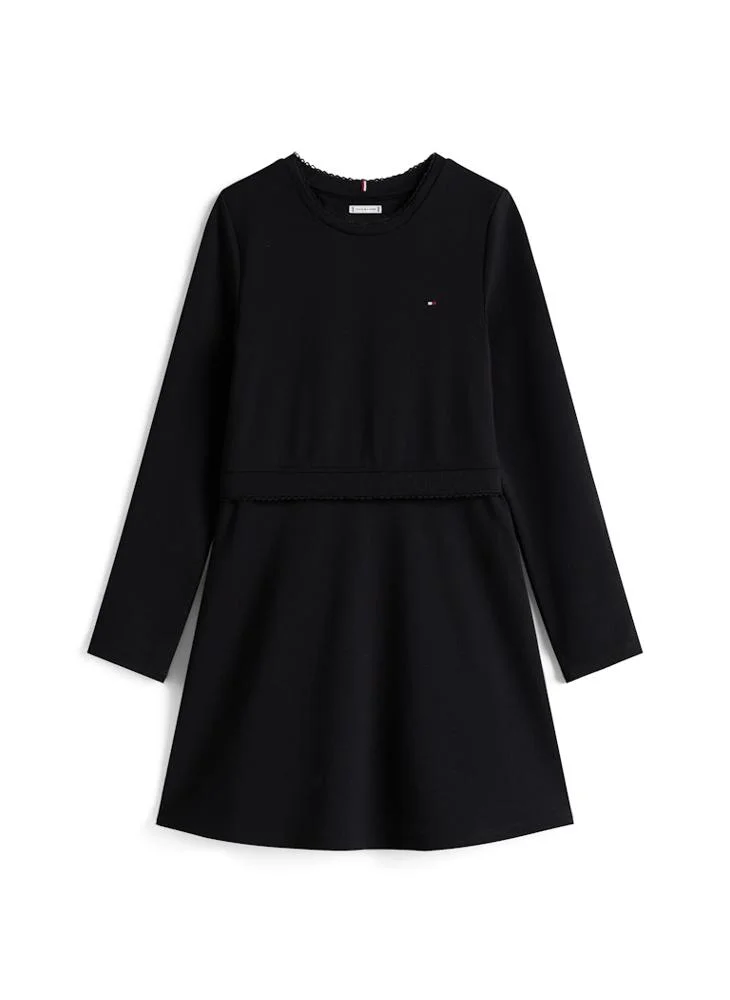 Tommy Hilfiger black Kids Punto Skater Dress for Women | Best Price UAE