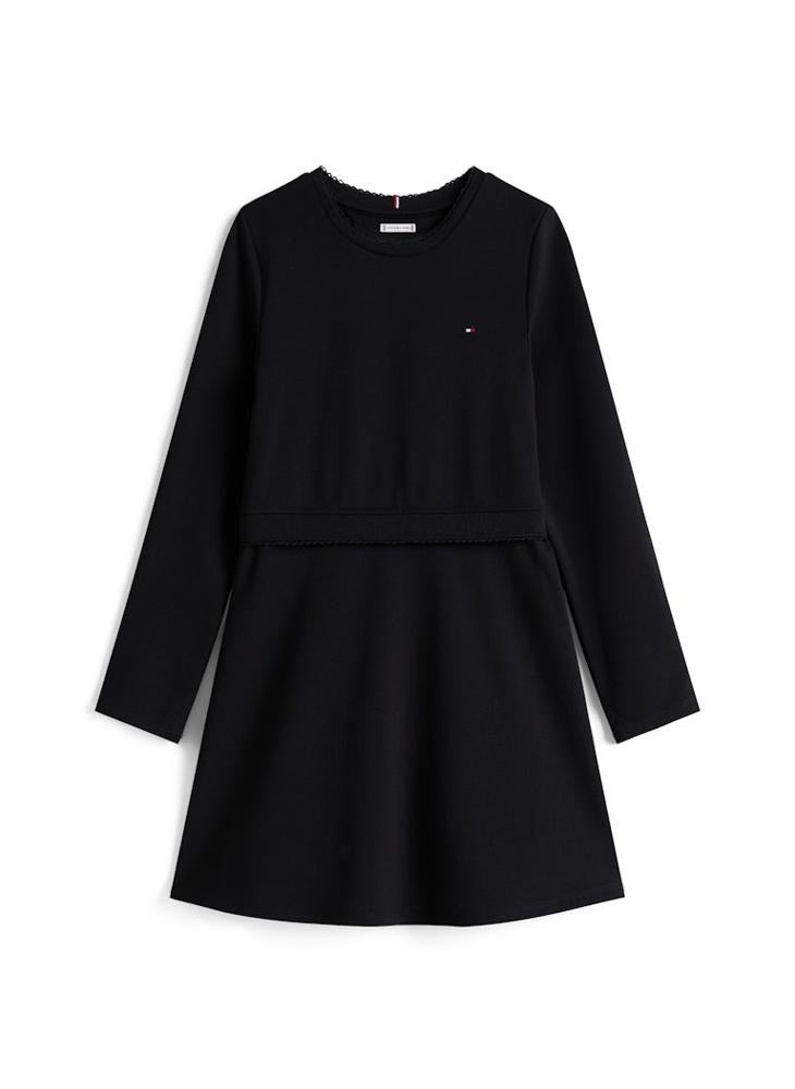 TOMMY HILFIGER Kids Punto Skater Dress - Image 5