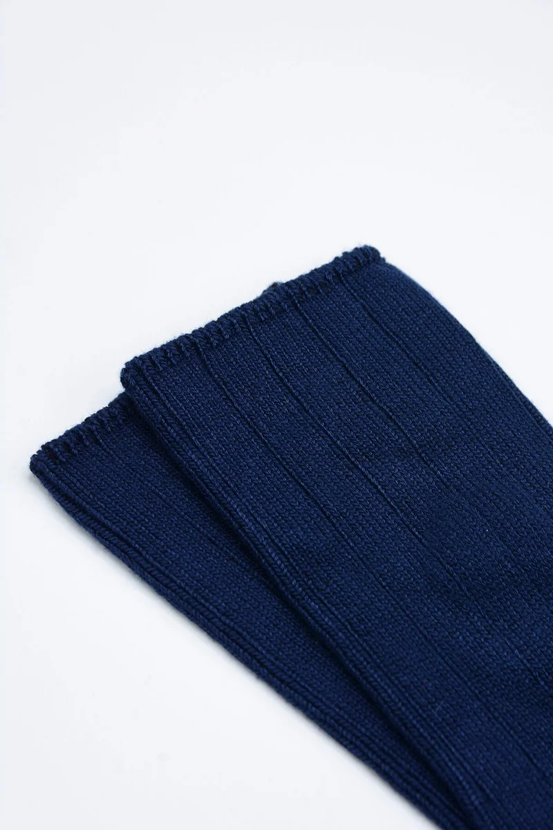 ان بي بي Navy Blue Derby Socket Socks