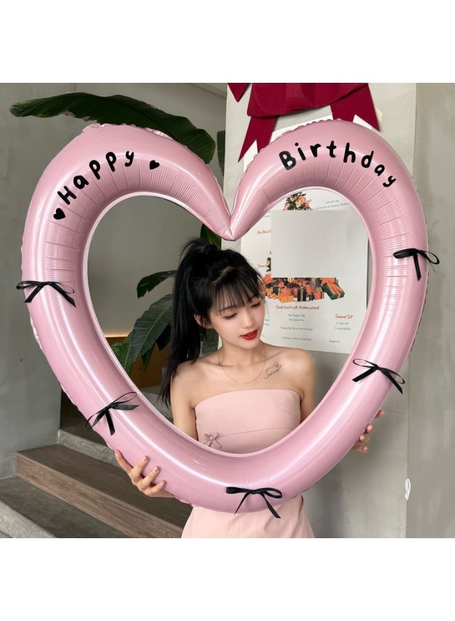 بالون حب على شكل قلب بالون حفلة عيد ميلاد مجوف شكل ضخم - Image 2