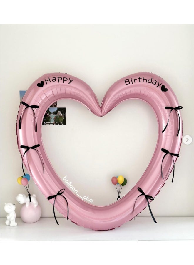 بالون حب على شكل قلب بالون حفلة عيد ميلاد مجوف شكل ضخم - Image 3