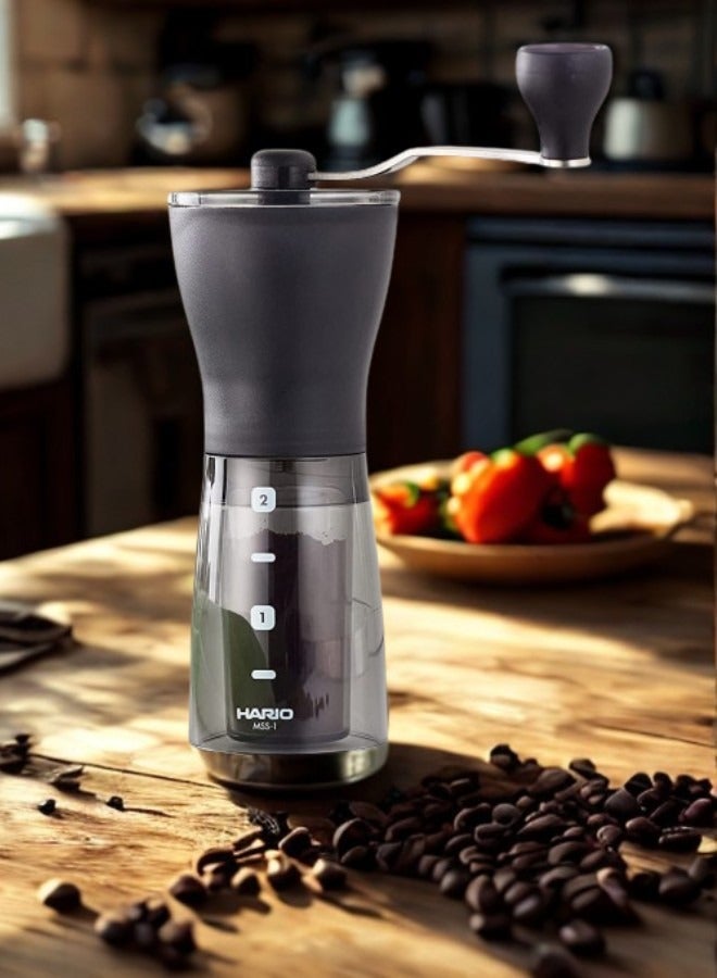 هاريو مطحنة قهوة يدوية سيراميك “ميني-سليم بلس” – سعة 24 جم، شفرات مخروطية - Image 2