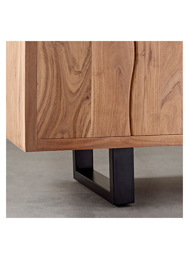 Home Box - Costa 2-Door Live Edge Solid Wood Sideboard with 3 Drawers 40 x 85 x 150 cm - Image 1
