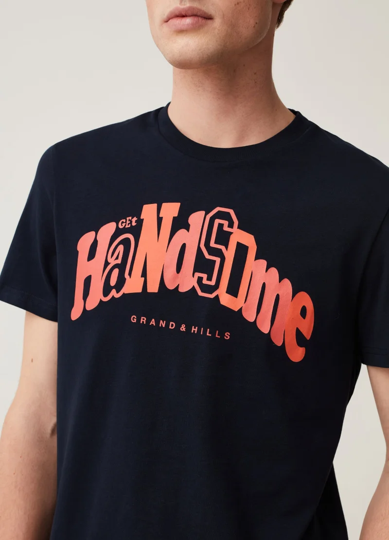 Ovs Grand & Hills T-shirt with printed lettering