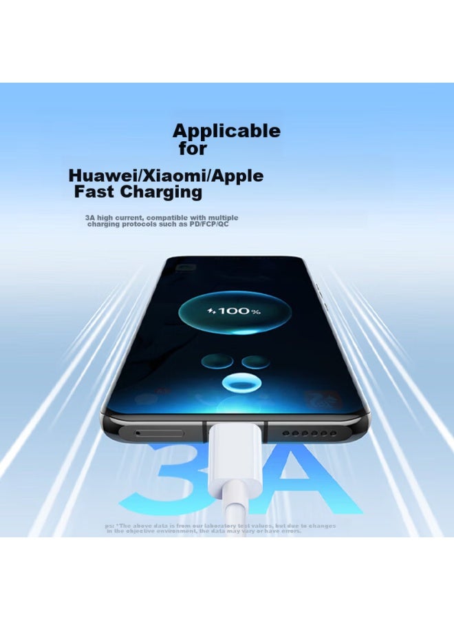 Stiger Type-c Data Cable, Usb-c Dual-ended 100w/65w, For Apple 15/16 Charging, Fast Charging C To C, Suitable For Promax, Xiaomi, Ipad, Huawei Mate 70, Laptops - Image 3