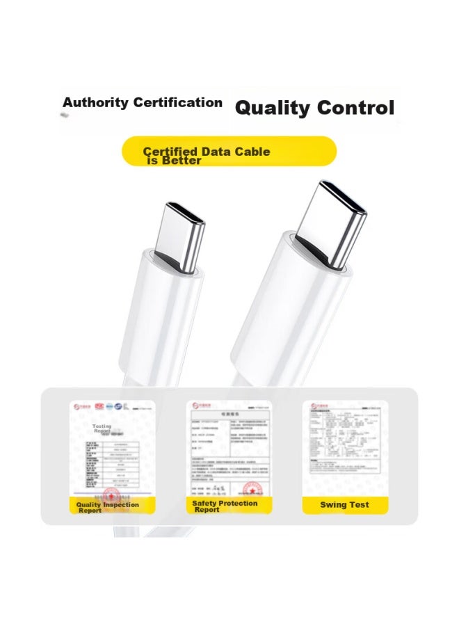 Stiger Type-c Data Cable, Usb-c Dual-ended 100w/65w, For Apple 15/16 Charging, Fast Charging C To C, Suitable For Promax, Xiaomi, Ipad, Huawei Mate 70, Laptops - Image 1