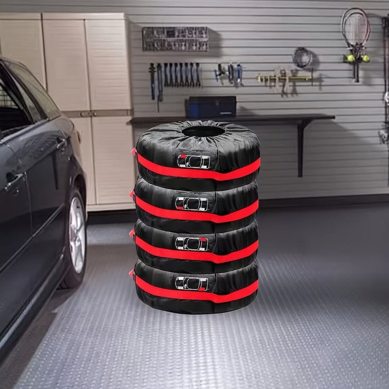 Durable 210D Tire Cover Storage Bag 66cm 26 Inch Diameter Universal Fit - Image 1