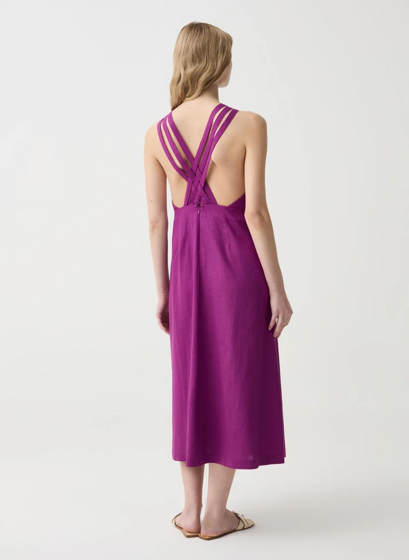 او في اس OVS Long Dress With Crossover Straps