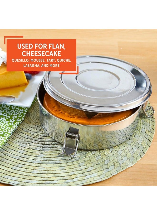 Imusa Imusa Flan Mold, 1.5Qt, Silver  - Image 4