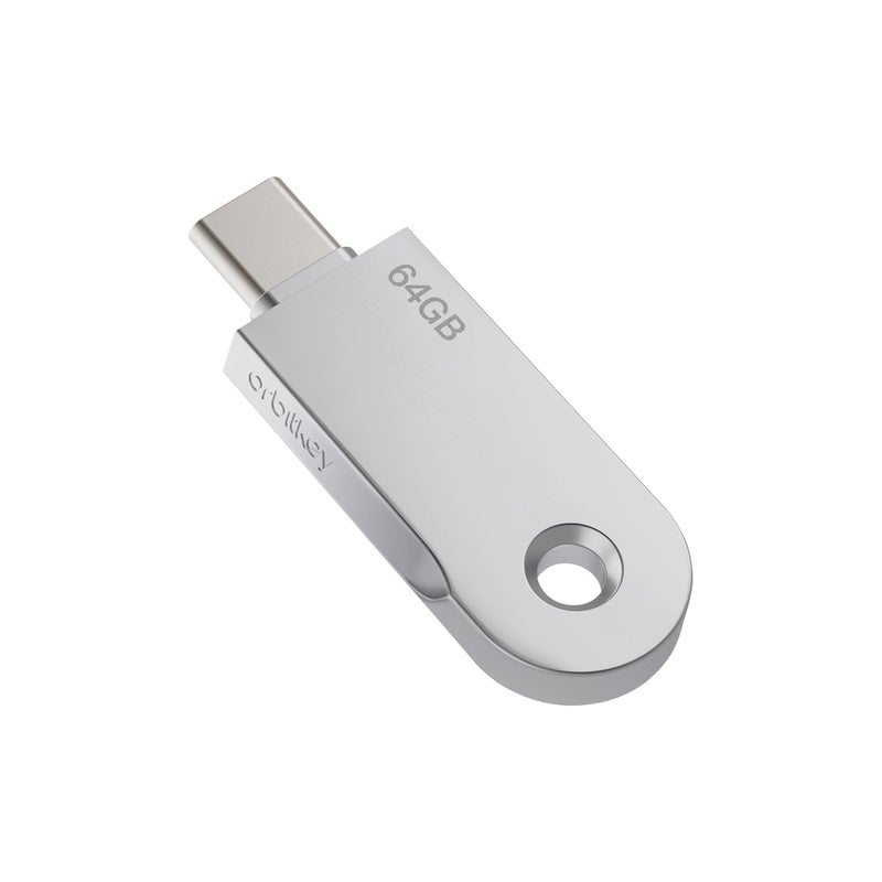 Orbitkey USB-C | Thumb Drive with Fast Transfer Chip | Slim Profile Compatible with Orbitkey Key Organizer & Key Ring - Image 1