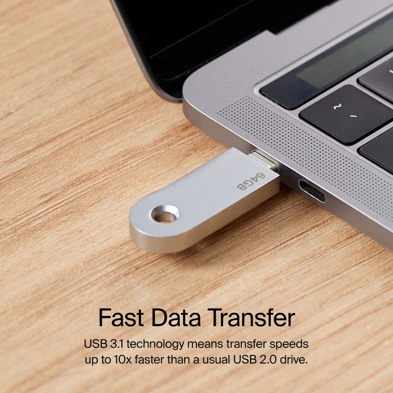 Orbitkey USB-C | Thumb Drive with Fast Transfer Chip | Slim Profile Compatible with Orbitkey Key Organizer & Key Ring - Image 4