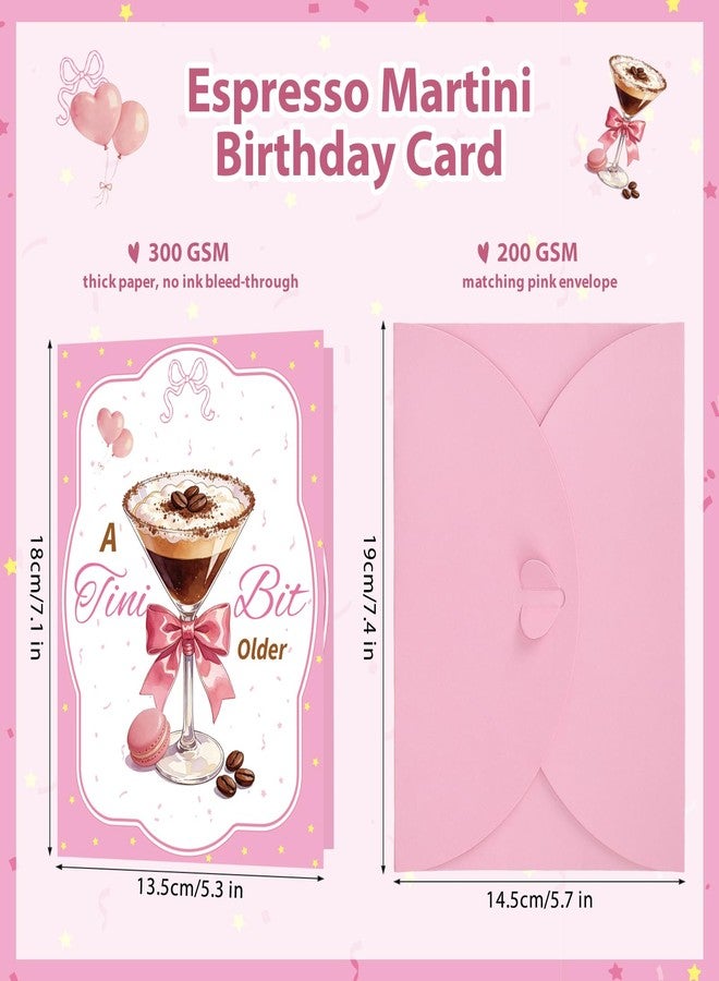 Thboxes Espresso Martini Birthday Card - Funny Coffee & Cocktail Birthday Gifts for Women Greeting Card for Friend Sister Daughter Wife Girlfriend 21st 30th 40th - Image 3