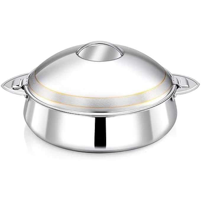 Sabrina Hot Pot 6000 Ml Capacity Ring  Casserole With Insulated Body For Food Warming  Serving