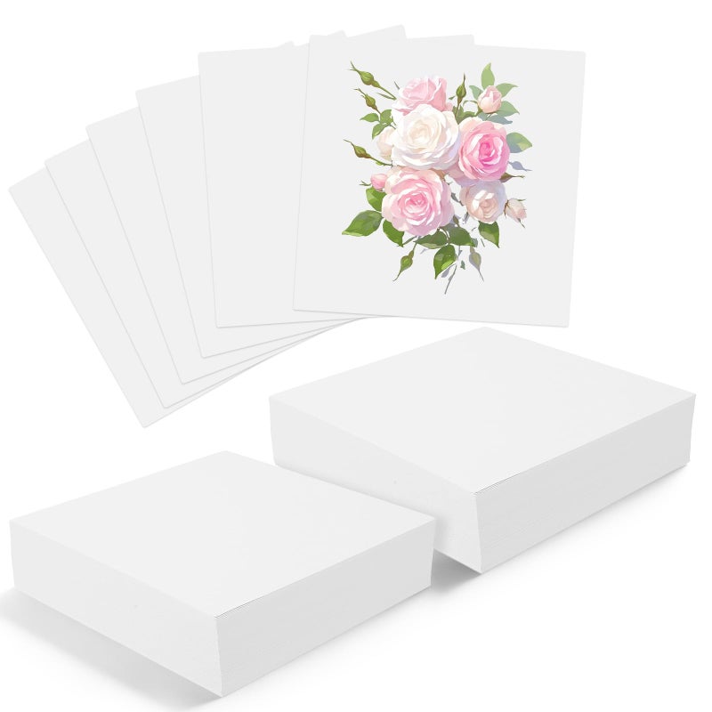 100 Pcs Artist's Tiles Paper Zen Square White Paper Tiles Double-Sided 3.9'' x 3.9'' for Watercolor Sketch Calligraphy