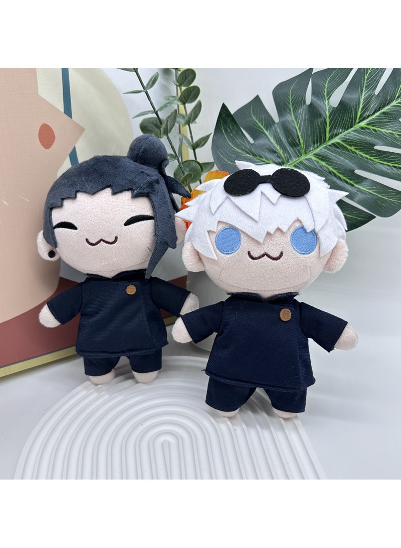 2pc 20cm New Jujutsu Kaisen hand puppet plush Soft Stuffed Gojo And Geto Pillow Dolls - Image 4
