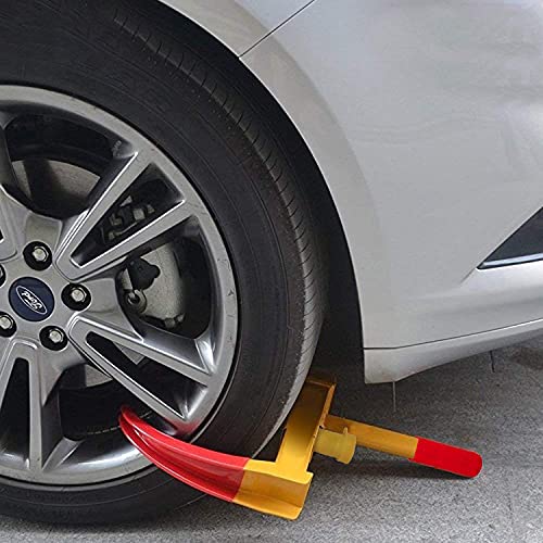 Casago Metal Cstswl1 Adjustable Anti Theft Security Car Wheel Lock Tire Clamp Claw with Two Keys, Yellow (Painted Finish) - Image 3