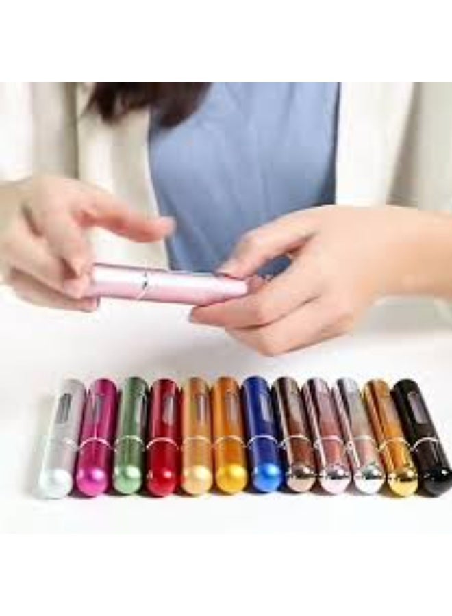 عبوة بخاخ عطر فارغة قابلة لإعادة التعبئة، زجاجة رش للسفر وحمل العطور، صغيرة وخفيفة، (قد يختلف اللون) - Image 2
