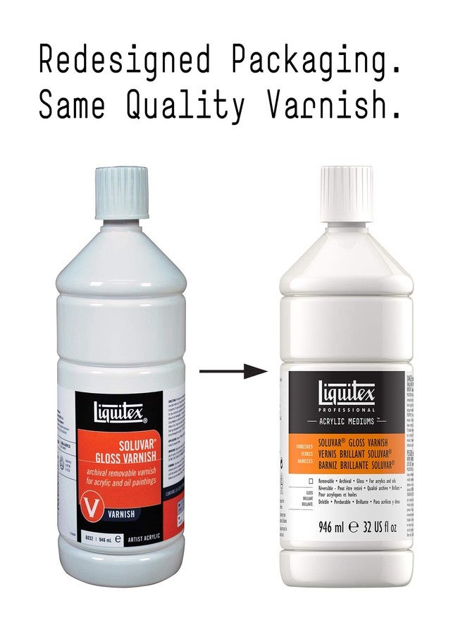 Liquitex Professional Soluvar Gloss Varnish, 946ml (32-oz) - Image 2