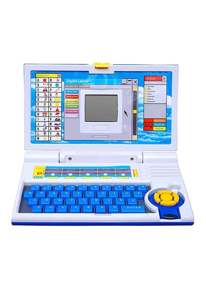 YelaJoy - Educational Laptop Computer Toy with Mouse, Kids Learning Computer, English Learner Early Educational Study Laptop, Now Learn Letter, Words, Games, Mathematics, Music, Logic, Memory Tool - Image 1