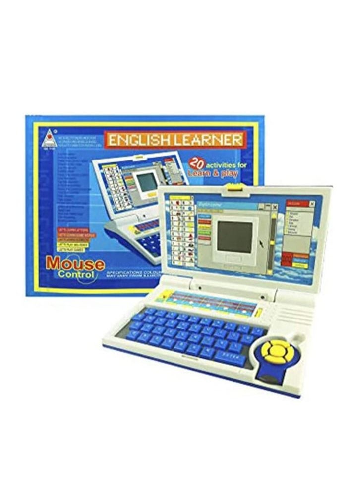 YelaJoy - Educational Laptop Computer Toy with Mouse, Kids Learning Computer, English Learner Early Educational Study Laptop, Now Learn Letter, Words, Games, Mathematics, Music, Logic, Memory Tool - Image 1