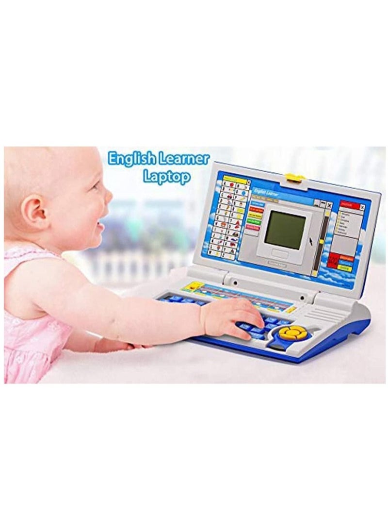 YelaJoy - Educational Laptop Computer Toy with Mouse, Kids Learning Computer, English Learner Early Educational Study Laptop, Now Learn Letter, Words, Games, Mathematics, Music, Logic, Memory Tool - Image 1