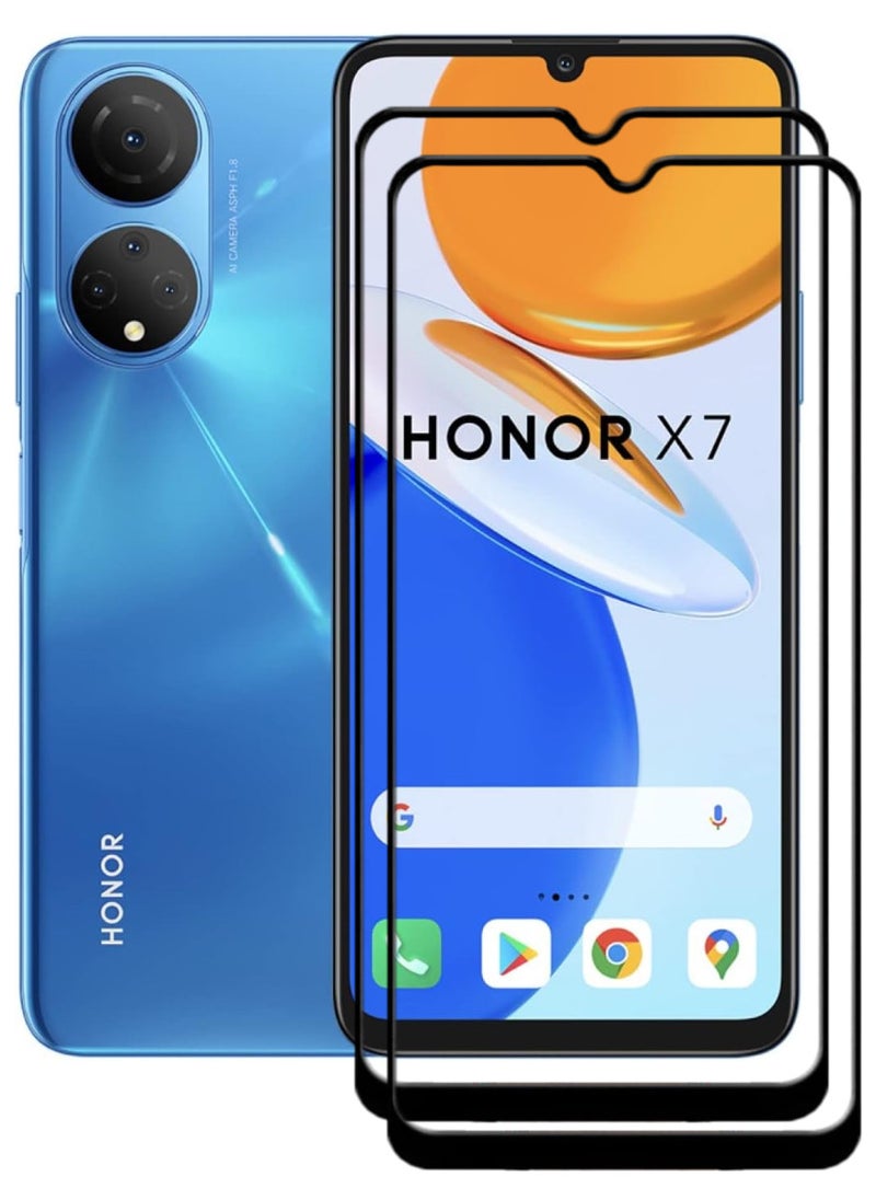ACLIX 2 Pieces Antistatic ESD Dustproof Premium Quality High Definition Tempered Glass Screen Protector Designed For Honor X7 - Image 1