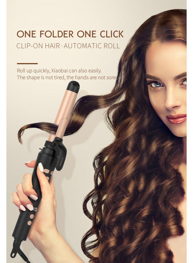 K.SKIN Automatic curling iron: MCH rapid heating, up to 200°C, LCD display, one-button curling, 32mm universal curler, 5 temperature settings, anti-scalding safety. - Image 3