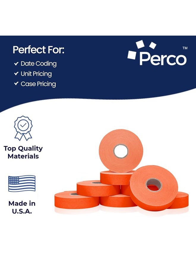 Perco Fluorescent Red Pricing Labels for Monarch 1136 Price Gun - 8 Rolls, 14,000 Pricemarking Labels - Image 4