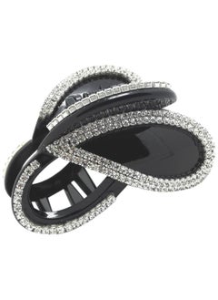 Diamond Butterfly Hair Clip Claw D14Black