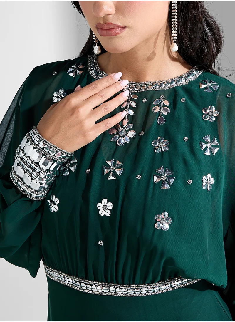 اميليا روز Embellished Midaxi Dress