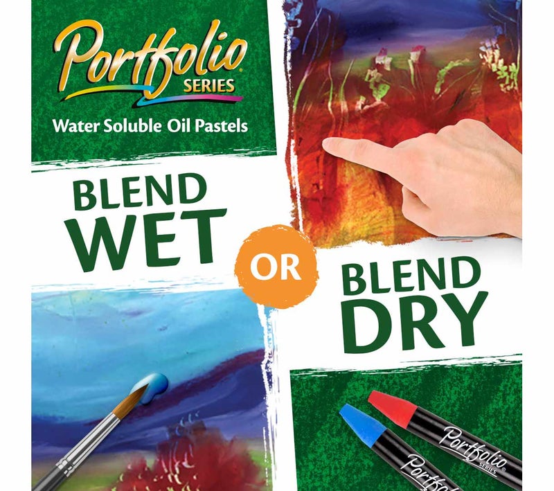 Crayola Portfolio Series Oil Pastels – 24 Vibrant Water-Soluble Colors for Wet or Dry Use | Rich, Blendable & Creamy Texture | Non-Toxic Art Supplies for Kids, Students & Artists - Image 3