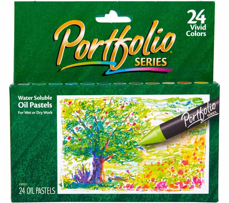 Crayola Portfolio Series Oil Pastels – 24 Vibrant Water-Soluble Colors for Wet or Dry Use | Rich, Blendable & Creamy Texture | Non-Toxic Art Supplies for Kids, Students & Artists - Image 5