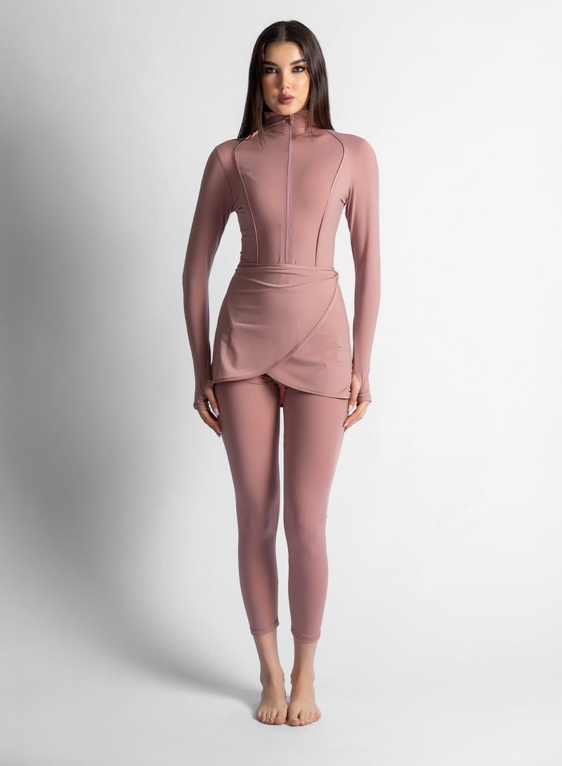 MINERVA SECRETS DUSTY ROSE-MINERVASECRET EXCLUSIVE PREMIUM BURKINI - Image 4