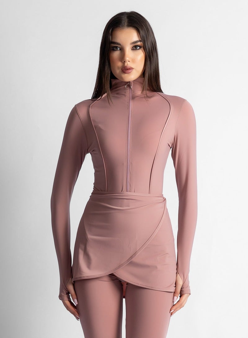 MINERVA SECRETS DUSTY ROSE-MINERVASECRET EXCLUSIVE PREMIUM BURKINI - Image 3