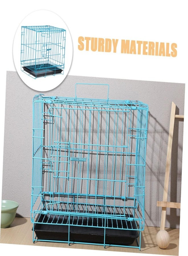 BESPORTBLE Portable Cat Cage Stylish Design Lightweight Bunny and Dog Crate for Compact Tray for Pets - Image 5