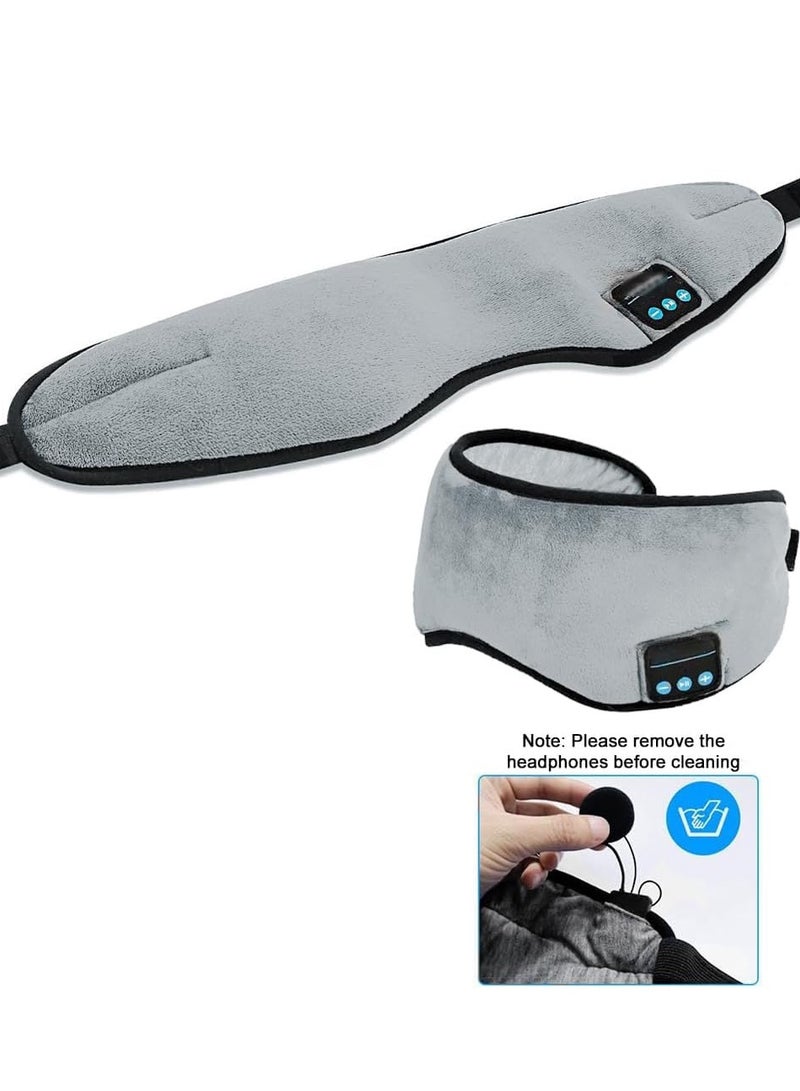 Sleep Headphones Headband, Sleep Mask Headphones for Men & Women, Wireless Bluetooth Eye Mask - Image 2