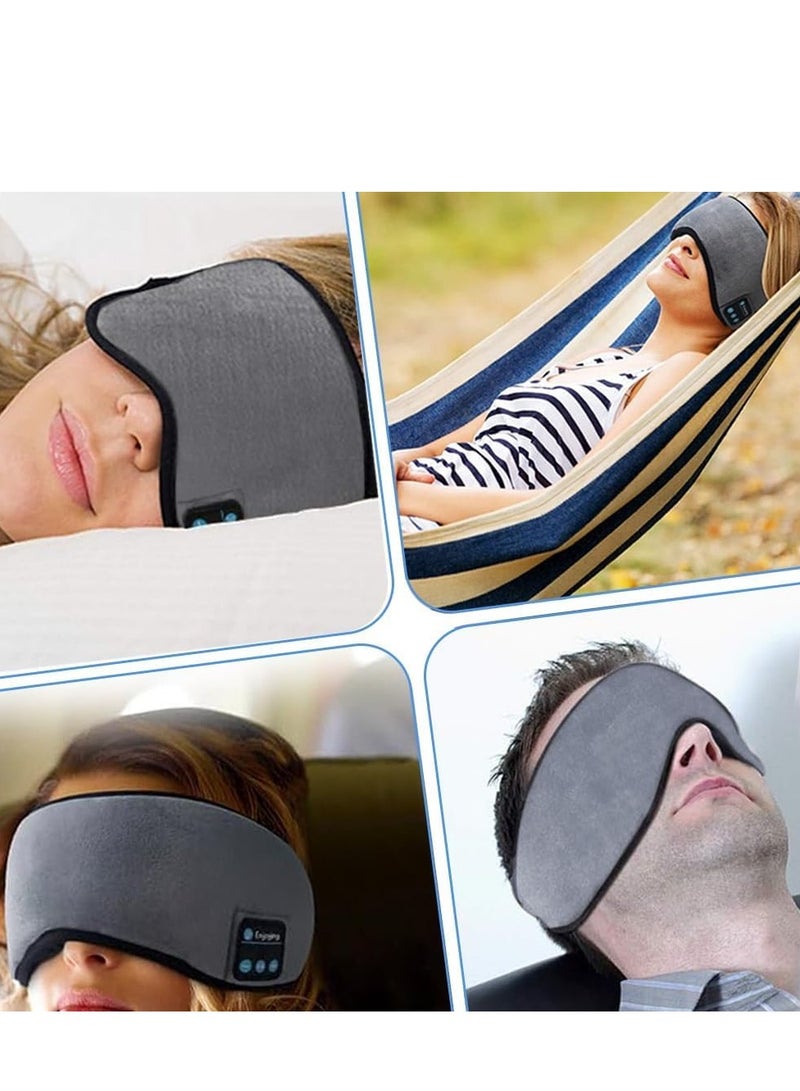 Sleep Headphones Headband, Sleep Mask Headphones for Men & Women, Wireless Bluetooth Eye Mask - Image 3