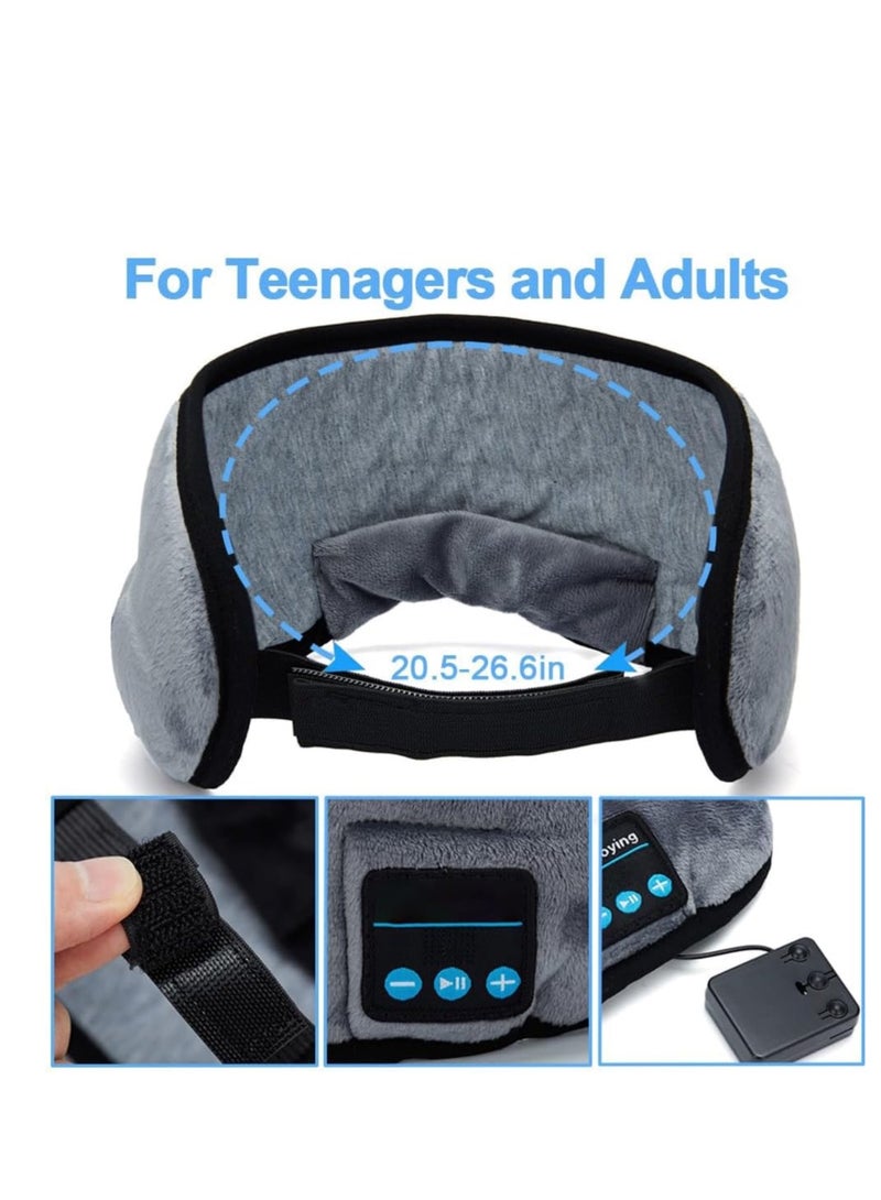 Sleep Headphones Headband, Sleep Mask Headphones for Men & Women, Wireless Bluetooth Eye Mask - Image 4
