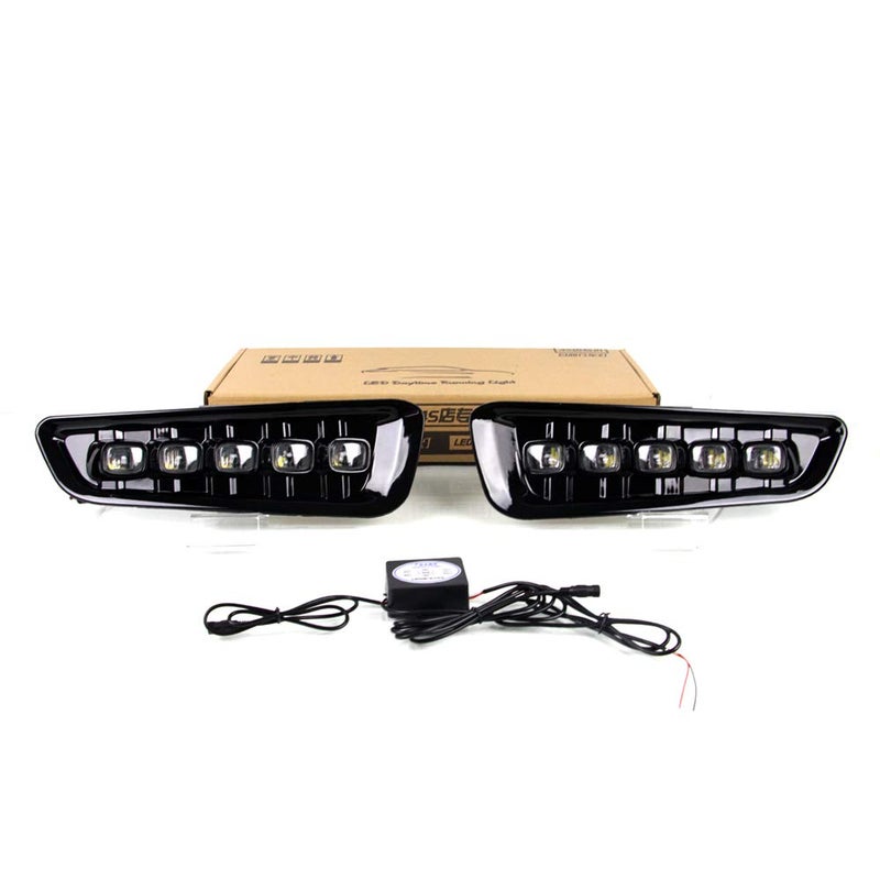 Dreamseek LED DRL for Ford F150 F-150 Raptor 2016 2017 2018 2019 2020 Bumper Driving Fog Lamp Daytime Running Assembly Lights Kits with Amber Turn Signal - Image 2