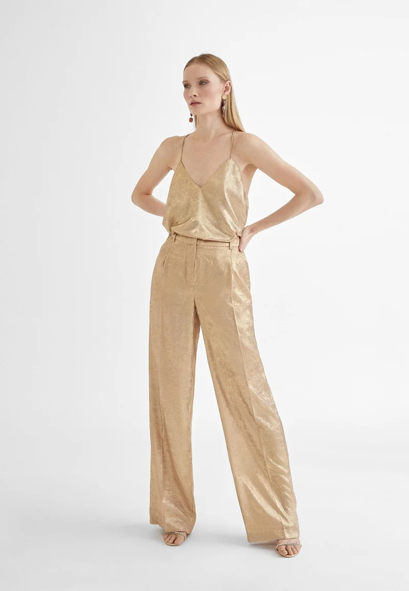 Lola Casademunt Straight iridescent trousers