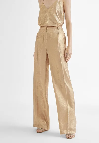 Lola Casademunt Straight iridescent trousers
