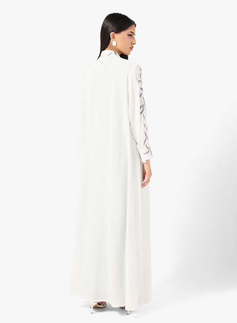 Khizana Printed Abaya - Image 2