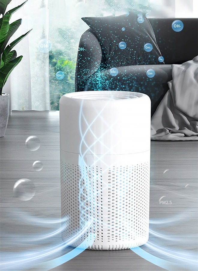 DUNISO Air Purifier for Home Nanocompositeactivated Carbon Air Filter Cleaner Comprehensive Surround Purification Small Air Filters Out Cigarette Pollen Dust Purifier for Bedroom Living Room Kitchen - Image 2